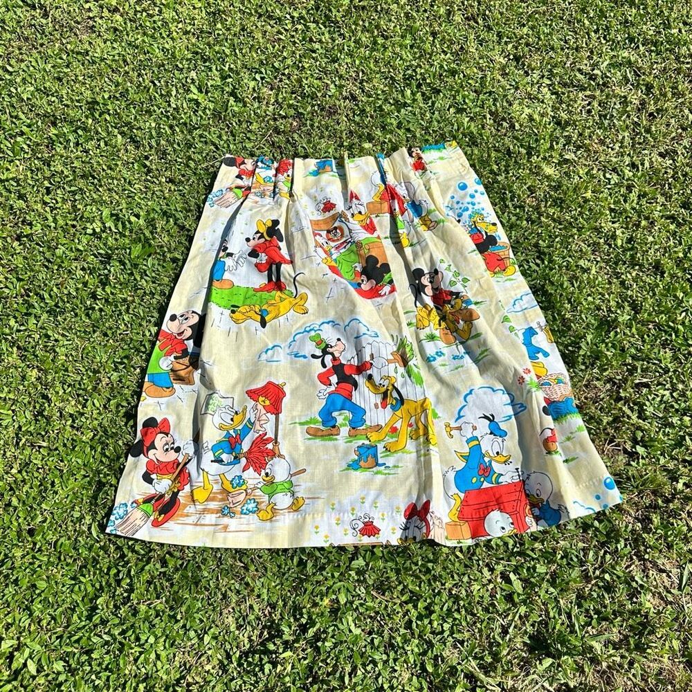 Vintage Disney Mickey Mouse Bathroom Curtain
